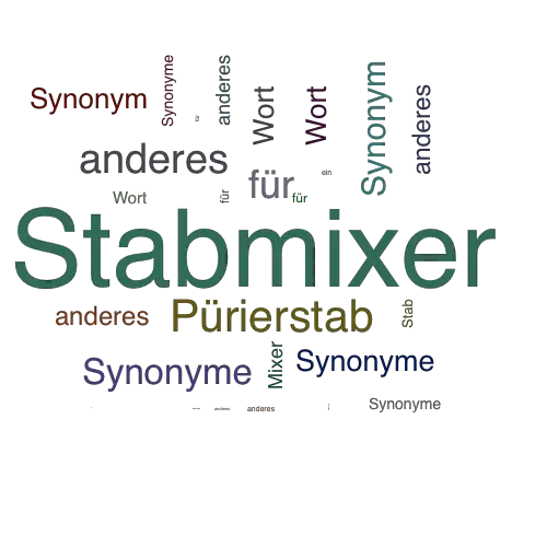 Ein anderes Wort für Stabmixer - Synonym Stabmixer