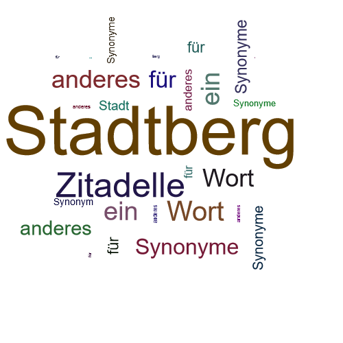 Ein anderes Wort für Stadtberg - Synonym Stadtberg