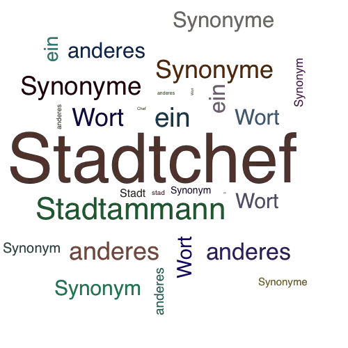 Ein anderes Wort für Stadtchef - Synonym Stadtchef