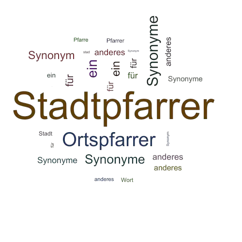 Ein anderes Wort für Stadtpfarrer - Synonym Stadtpfarrer