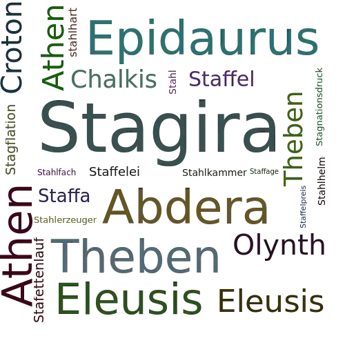 Ein anderes Wort für Stagira - Synonym Stagira