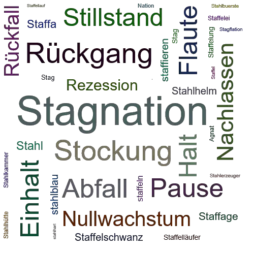 Ein anderes Wort für Stagnation - Synonym Stagnation