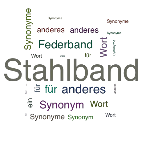 Ein anderes Wort für Stahlband - Synonym Stahlband