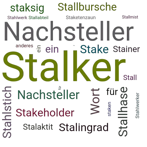 Ein anderes Wort für Stalker - Synonym Stalker