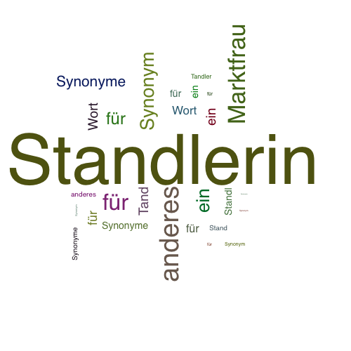 Ein anderes Wort für Standlerin - Synonym Standlerin