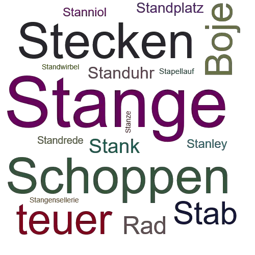 Ein anderes Wort für Stange - Synonym Stange