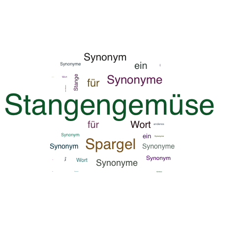 Ein anderes Wort für Stangengemüse - Synonym Stangengemüse