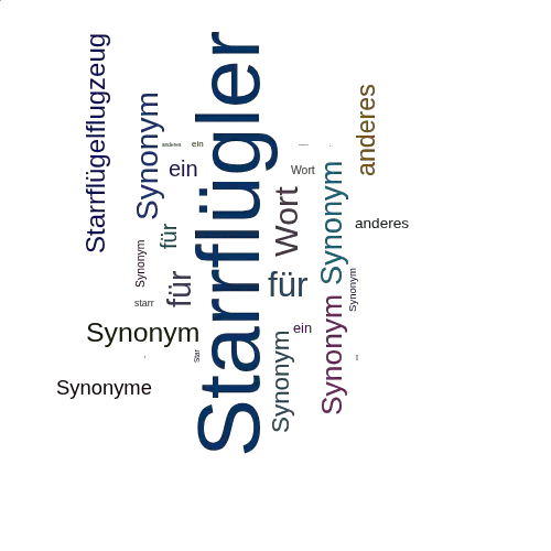 Ein anderes Wort für Starrflügler - Synonym Starrflügler