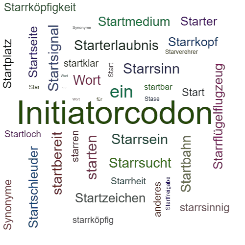 Ein anderes Wort für Startcodon - Synonym Startcodon
