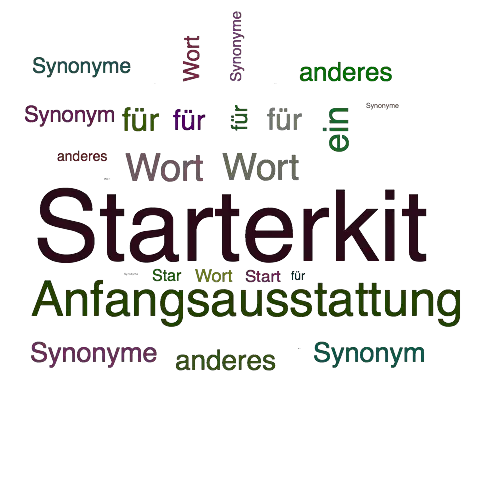 Ein anderes Wort für Starterkit - Synonym Starterkit