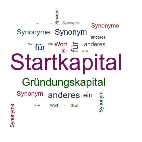 Ein anderes Wort für Startkapital - Synonym Startkapital