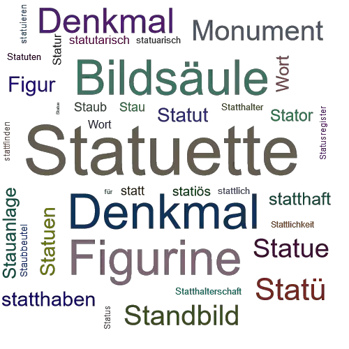 Ein anderes Wort für Statuette - Synonym Statuette