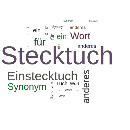 Ein anderes Wort für Stecktuch - Synonym Stecktuch