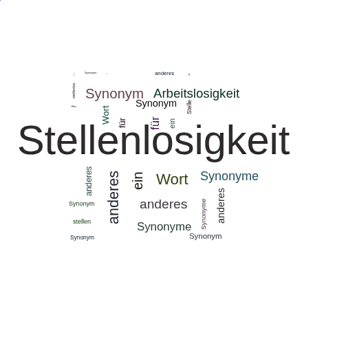 Ein anderes Wort für Stellenlosigkeit - Synonym Stellenlosigkeit