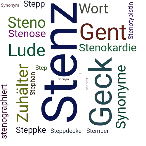 Ein anderes Wort für Stenz - Synonym Stenz