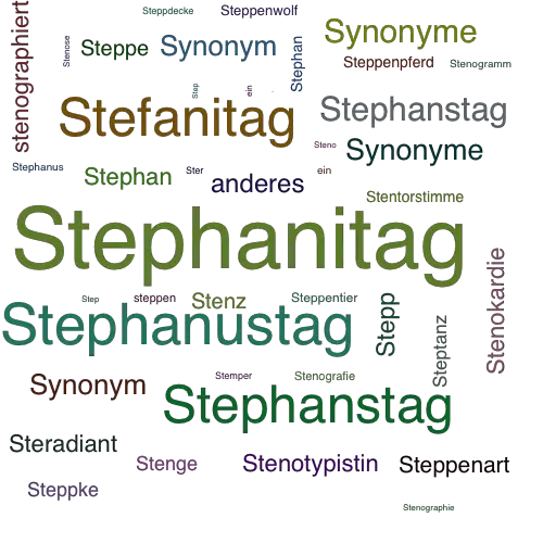 Ein anderes Wort für Stephanitag - Synonym Stephanitag