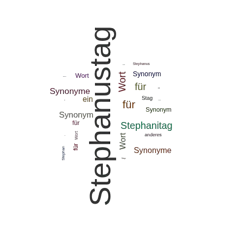 Ein anderes Wort für Stephanustag - Synonym Stephanustag