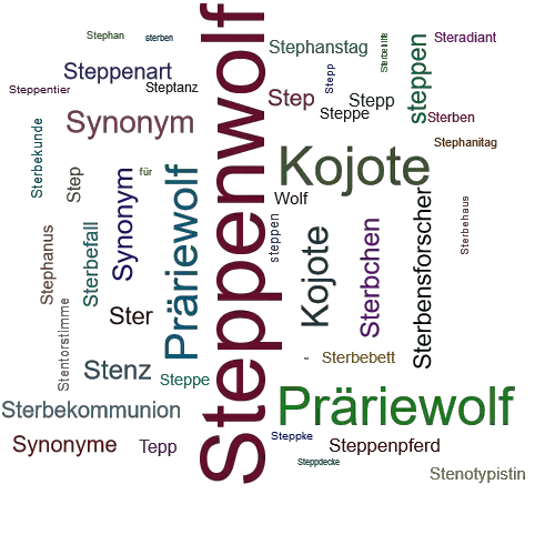 Ein anderes Wort für Steppenwolf - Synonym Steppenwolf