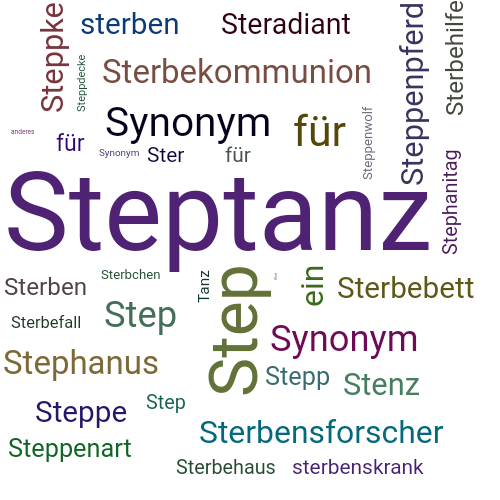 Ein anderes Wort für Steptanz - Synonym Steptanz