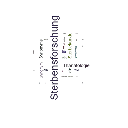 Ein anderes Wort für Sterbensforschung - Synonym Sterbensforschung