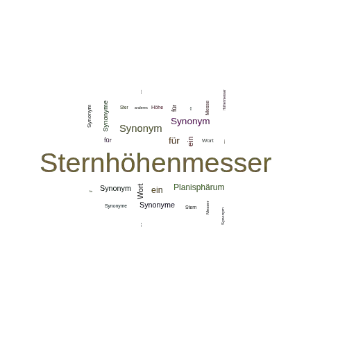 Ein anderes Wort für Sternhöhenmesser - Synonym Sternhöhenmesser
