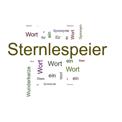 Ein anderes Wort für Sternlespeier - Synonym Sternlespeier