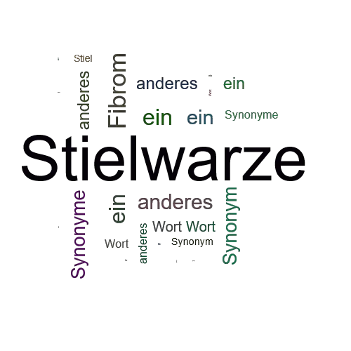 Ein anderes Wort für Stielwarze - Synonym Stielwarze