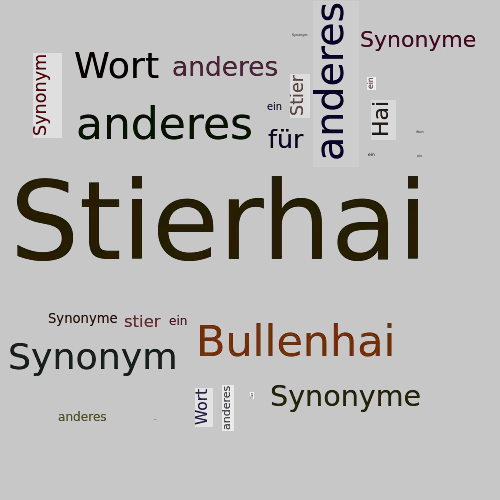 Ein anderes Wort für Stierhai - Synonym Stierhai