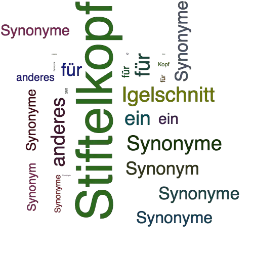 Ein anderes Wort für Stiftelkopf - Synonym Stiftelkopf