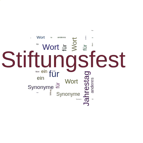 Ein anderes Wort für Stiftungsfest - Synonym Stiftungsfest