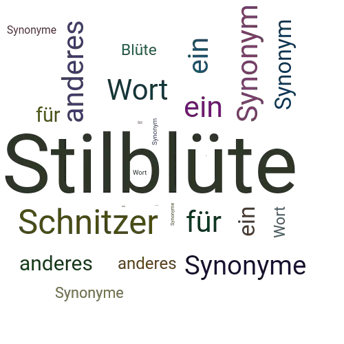 Ein anderes Wort für Stilblüte - Synonym Stilblüte