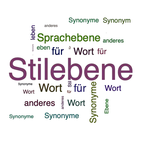 Ein anderes Wort für Stilebene - Synonym Stilebene