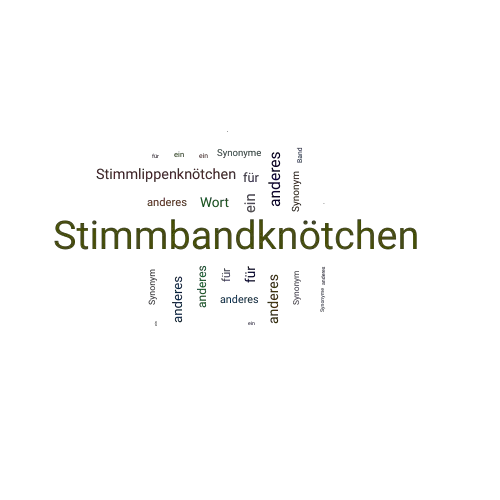 Ein anderes Wort für Stimmbandknötchen - Synonym Stimmbandknötchen