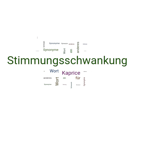 Ein anderes Wort für Stimmungsschwankung - Synonym Stimmungsschwankung