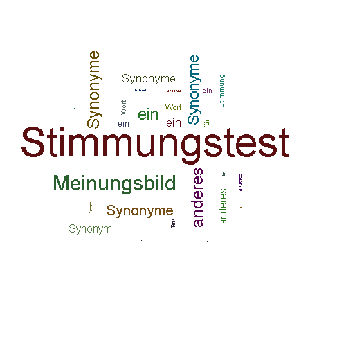 Ein anderes Wort für Stimmungstest - Synonym Stimmungstest