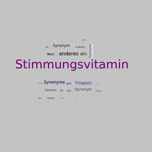 Ein anderes Wort für Stimmungsvitamin - Synonym Stimmungsvitamin