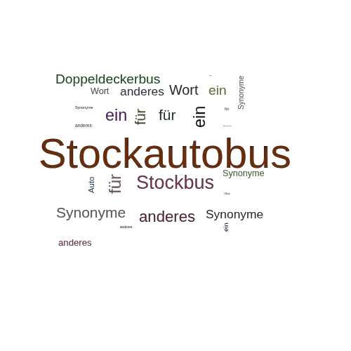 Ein anderes Wort für Stockautobus - Synonym Stockautobus