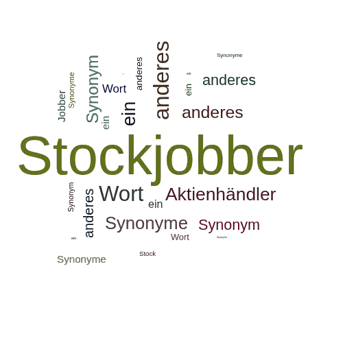 Ein anderes Wort für Stockjobber - Synonym Stockjobber