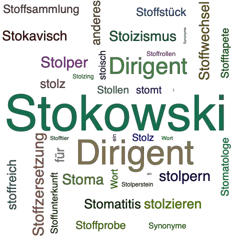Ein anderes Wort für Stokowski - Synonym Stokowski