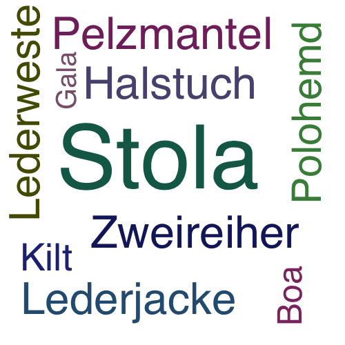 Ein anderes Wort für Stola - Synonym Stola
