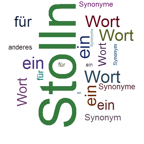Ein anderes Wort für Stolln - Synonym Stolln