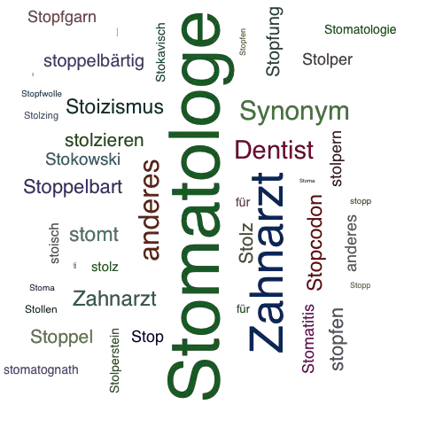 Ein anderes Wort für Stomatologe - Synonym Stomatologe