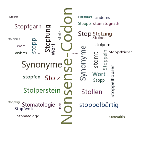 Ein anderes Wort für Stopcodon - Synonym Stopcodon