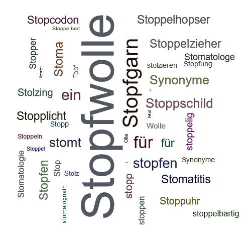 Ein anderes Wort für Stopfwolle - Synonym Stopfwolle