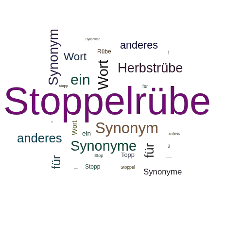 Ein anderes Wort für Stoppelrübe - Synonym Stoppelrübe