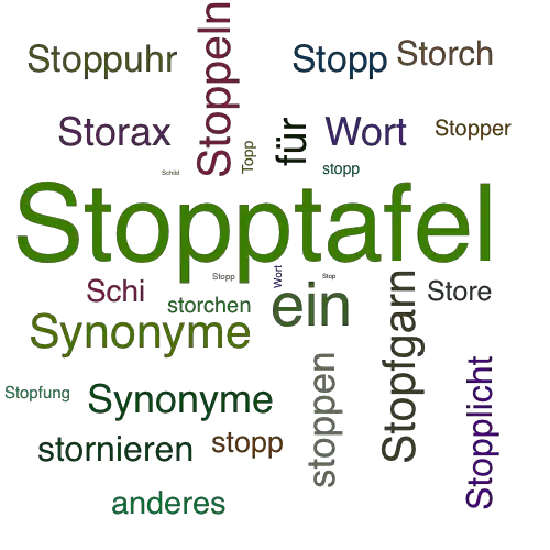 Ein anderes Wort für Stoppschild - Synonym Stoppschild