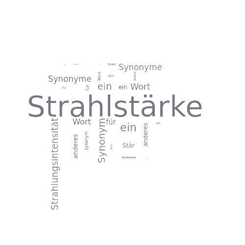 Ein anderes Wort für Strahlstärke - Synonym Strahlstärke