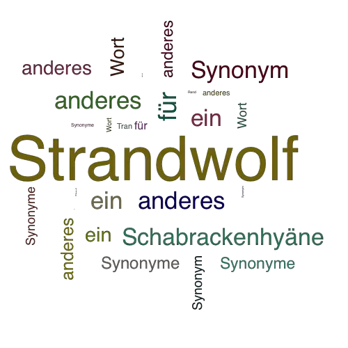 Ein anderes Wort für Strandwolf - Synonym Strandwolf