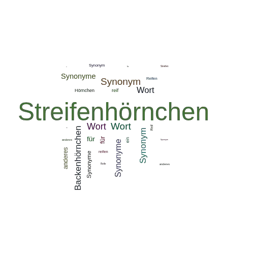 Ein anderes Wort für Streifenhörnchen - Synonym Streifenhörnchen
