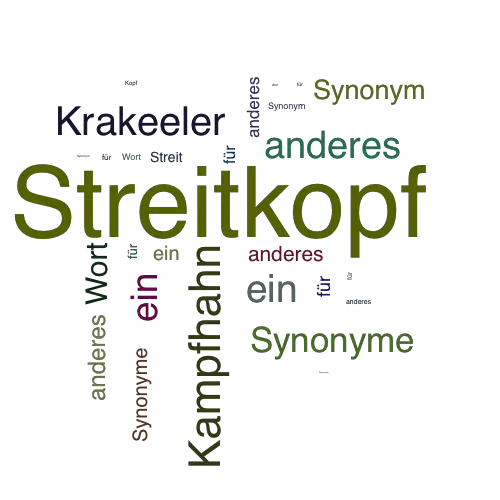 Ein anderes Wort für Streitkopf - Synonym Streitkopf